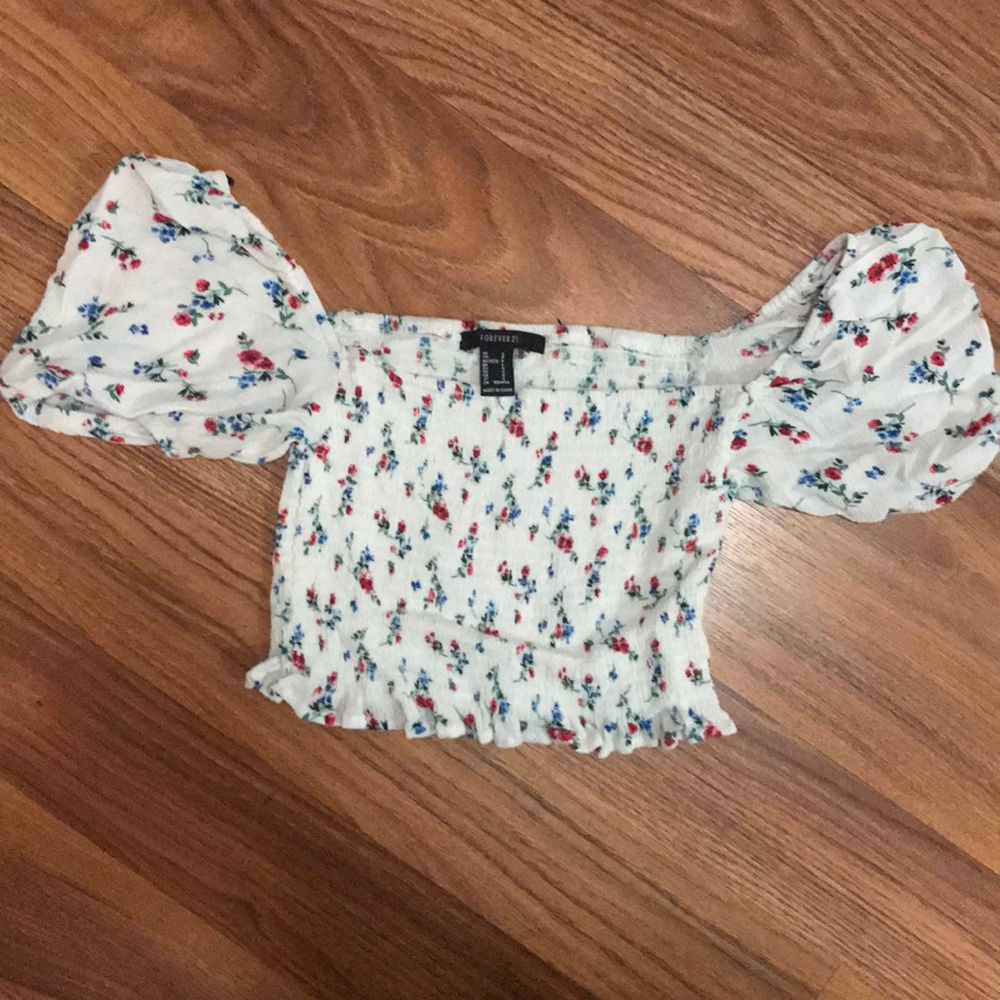 Off the shoulder crop top